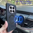 thumbnail image 3 of WANLONFENG YBP Series For Xiaomi Redmi Note 14 Pro 4G Magnetic Case with Tempered Glass Film PU + TP, 3 of 5