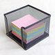 thumbnail image 2 of Nueva caja de cubo de malla de metal, minicaja para suministros de oficina, caja de notas de escritorio, caja de almacenamiento de papelería escolar portátil, 2 of 5