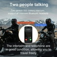 thumbnail image 3 of Motorcycle Helmet Bluetooth Headset 500meters 2 Riders Bluetooth Helmet Intercom Headset with CVC Noise Sound Quality Speakers Communication Systems Motorcycle Riding/Snowmobile/Cycling/Sports, 3 of 14