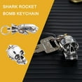 thumbnail image 5 of ZOUBAOQ Shark Rocket Bomb Keychain, Skull Bottle Keychain, Funny Engraving Keychain,Personalized Cool Keyring Gift for Women and Men, 2024 New Unique Keychain Design, 5 of 9