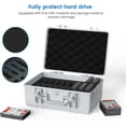 thumbnail image 3 of ORICO 20 Bay 3.5 Inch Electronic Organizer Portable Hard Drive Carrying Case with Foam External HDD/SSD Storage Case Box Multi-Protection Travel Case Shockproof Waterproof Compatible with WD HDD, 3 of 10