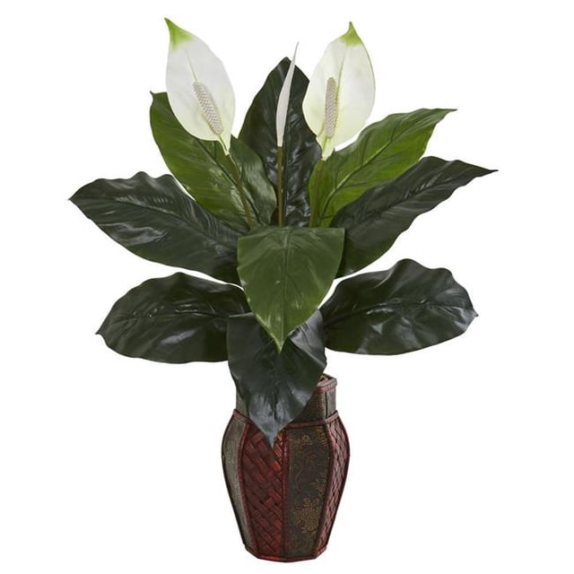Nearly Natural 8164 Spathifyllum Artificial Plant in Decorative Planter