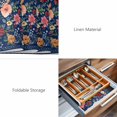 thumbnail image 6 of Placemats Set of 8, Navy Blue Flowers Woven Placemat, Linen Place Mats for Kitchen/Dining Tables, Spring Vintage Floral Leaves Farmhouse Washable Table Mats for Party, 6 of 8