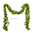 thumbnail image 3 of (Clearance) BNNG 72ft Artificial Rose Vine Fake Flower Garland Floral Garland Faux Silk Hanging Vine Rose Vines for Wedding Arch Party Wall Garden Ceremony Background Outdoor Decor (Yellow), 3 of 4