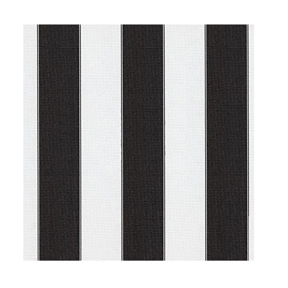 STRIPE CANVAS AWNING FABRIC WATERPROOF OUTDOOR FABRIC 60" (BLACK / WHTE