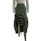 thumbnail image 4 of Falda Cargo Falda cargo para mujer Estilo Y2K irregular Traje de calle de cintura alta (Verde militar S) Kuymtek para Mujer ejercito verde T M, 4 of 8