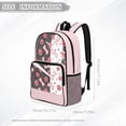 thumbnail image 6 of SEANATIVE Clear Backpack for Boys Girls Clear Backpacks Transparent Daypack with Adjustable Straps, See Through Book Bag Back to School Essentials, Paw Bone Pink, 6 of 7