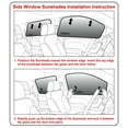 thumbnail image 6 of Side Window Rear Seat Sunshades for 2011-2020 Dodge Grand Caravan Minivan (Set of 2), 6 of 9