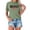 Light Green, variant on Graphic Print Short Sleeve T Shirt Casual Crew Neck Top for Everyday Comfort and Stylish Outfits Solid Tee Shirts for Women Shirt Juniors Woman T Shirt Short Sleeve Women Athletic T Shirts Thick Long