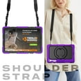 thumbnail image 7 of for Samsung Galaxy Tab S10 FE Plus Case 13.1 inch, 360 Rotating Shockproof Cover with Stand, Handle, Shoulder Strap (SM-X620/X6266), Purple, 7 of 7