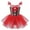 Red, variant on YONGHS Kids Girls Gingerbread Man Christmas Costume Sleeveless Ballet Dance Ice Skating Tutu Dress Red 3-4