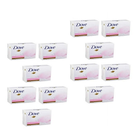 Dove Beauty Bar Soap Pink Rose Mositurizing Clean Hand Body Soap 4.75oz 12-Pack