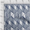 thumbnail image 1 of oneOone Viscose Chiffon Fabric Parallelogram & Triangle Geometric Print Fabric By Yard 42 Inch Wide, 1 of 1