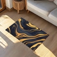 thumbnail image 3 of Black Gold Door Mat Marble Textures Abstract Art Modern Simple Non Slip Absorbent Entrance Mat Washable Low Profile Indoor Doormat for Front Door Entryway Entry 16"x24", 3 of 9
