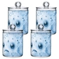 thumbnail image 3 of Ckdifva Blue Puffers Fish Storage Jar with Lid Acrylic Organization Storage Containers Set of 4, 3 of 7