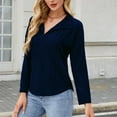 thumbnail image 4 of Cilsoka Tshirts Shirts for Women Business Tops for Women Professional Womens Tunic Tops with Pockets Dressy Blouses for Women Elegant Evening Petite My Orders past Orders, 4 of 5