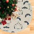 thumbnail image 3 of Easter Eggs Bunny Tree Skirt 36 in Rabbits Peeps Egg Christmas Tree Skirt Floral Flowers Xmas Tree Skirts Stand Mat Easter Holiday Party Garden for Indoor Outdoor Home Office Ornaments, 3 of 6