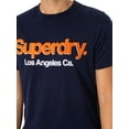 thumbnail image 4 of Superdry Core Logo Classic Washed T-Shirt, Blue, 4 of 5