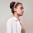 thumbnail image 3 of Diademas anchas sólidas, moda antideslizante, aro de pelo rosa, 1.18 pulgadas de ancho, para mujeres niñas, 3 of 7