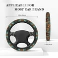 thumbnail image 3 of Vsdgher Pond Meditating Tiger Pattern Elastic Car Steering Wheel Cover,Car Wheel Cover Protector Car Accessory for Steering Wheel with a Diameter of 14.5"-15", 3 of 6