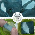 thumbnail image 6 of Navy Blue Nautical Octopus Shower Curtains for Bathroom Cool Ocean Kraken Deep Sea Anime Theme Funny Octopus Bathroom Decor Polyester Fabric-72" x 72", 6 of 6