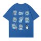 thumbnail image 3 of Pop cazadora para niña Demo-n Hunters Round-Neck Printed Anime Trio Poster T Shirt （Blue）, 3 of 4
