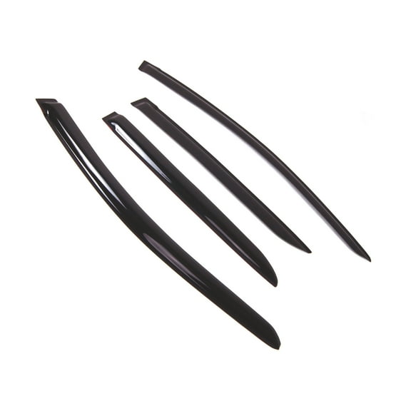 Tuningpros WD2-562 Outside Mount Window Visor Deflector Rain Guard Dark Smoke 4 Pcs Set For 2010-2014 Honda Insight
