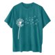 thumbnail image 3 of Camisetas de Manga Corta para las Mujeres Impreso Cuello Redondo Suelto Camiseta, Casual Cuatro Estaciones Blusa para el Hogar, 3 of 3