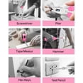 thumbnail image 5 of Vensio -24pcs Household Tool Kit with Storage Toolbox, Basic DIY Repair Set for Home Apartment and Dorm, Compact Hand Tool Organizer for Women and Men Pink, 5 of 5