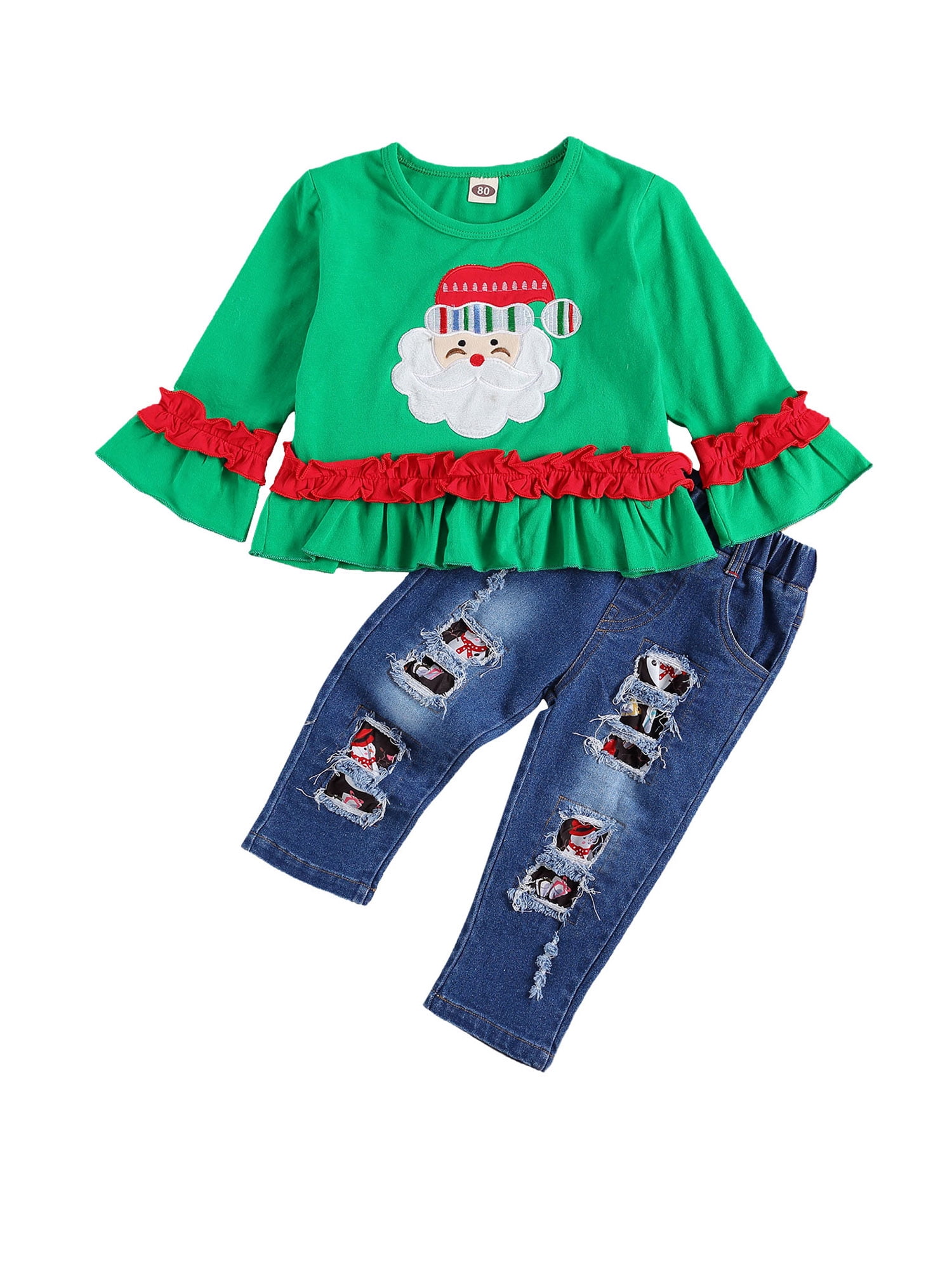 Ripped Jeans Clothes Outfits Set 
