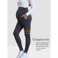 thumbnail image 4 of Beaisland Women's Maternity Pants over The Belly Pregnancy Pants Jogger Sweatpants Workout Activewear Leggings with Pockets 2-Pack, 4 of 6