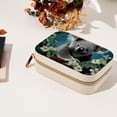 thumbnail image 7 of Koala Velvet Portable Jewelry Organizer Box with Removable Compartment - Earring Holder and Gift Jewelry Box, 7 of 7