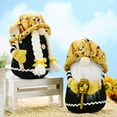 thumbnail image 6 of 2PCS Bumble Bee Chef Gnome Set Scandinavian Tomte Nisse Swedish Honey Bee Elf Home Farmhouse Kitchen Decor Bee Shelf Tiered Tray Decorations, 6 of 9