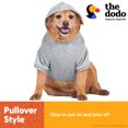 thumbnail image 4 of The Dodo Heather Gray Sundays Dog Hoodie X-SMALL, 4 of 8