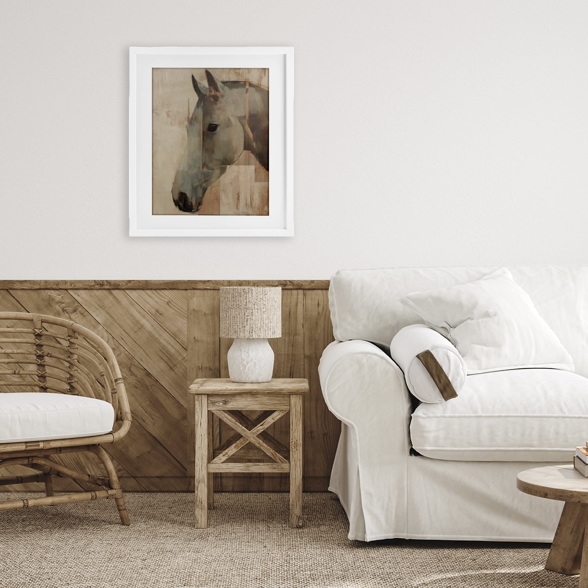 Stupell Industries Pure Horsepower Portrait White Framed Print Under Glass, design by Svetlana Aleynikova