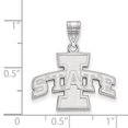 thumbnail image 2 of Solid 14k White Gold Official Iowa State University Medium Pendant Charm - 22mm x 21mm, 2 of 3