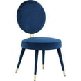 thumbnail image 4 of Meridian Furniture Brandy Navy Velvet Dining Chair, 4 of 6