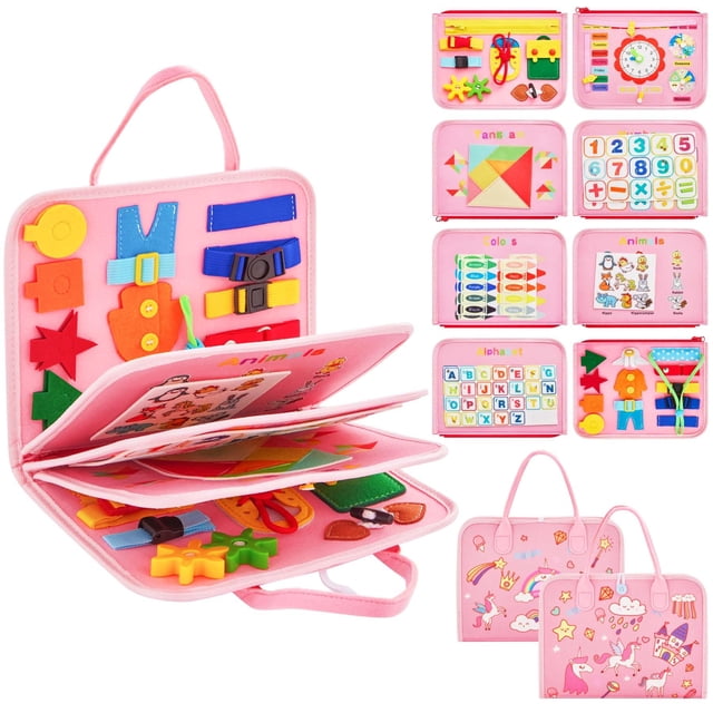 Montessori Busy Board Yeeeasy para niños de 1 a 4 años