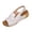White, variant on Wensltd Dressy Sandals for Women Casual Solid Color Thick Sole Beach Peep Toe Wedge Sandals Breathable for Summer Holiday Black