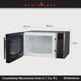 thumbnail image 2 of Magic Chef B004tsk4zk Four Micro-Ondes de Comptoir, 1000 Watts, Noir, 2 of 10