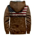 thumbnail image 4 of Men's Flag Print Fleece Lined Thickened Jacket with Zipper Hood - Casual Big Size Coat for Winter Fashion, Holiday Gifts, and Snow Activities, Great for Outdoor Enthusiasts,Blue,6XL, 4 of 4