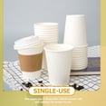 thumbnail image 2 of MasteelfCA 100Pcs Paper Cups Hot Cold Drinks Paper Cups Coffee Cups for Camping Party Office 8oz, 2 of 7