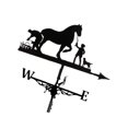 thumbnail image 1 of enqiretly Weather Vane Farm Bracket Weathervane Farmhouse Durable Scene Horse, 1 of 8