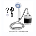 thumbnail image 5 of Colaxi Camp Shower Pump Electric Convenient Outdoor Shower, Travel Shower for Windows and Backyard Cleaning ,Hiking Trekking Outdoor, 5 of 10