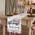 thumbnail image 2 of Table Runners 72 Inches Long Dress Scarves, Spring Farmhouse Kitchen/Dining Table Runner, Coffee Tablerunners, Truck Botanical Floral Leaf Butterfly Wooden Grain 13x72 Inch, 2 of 9