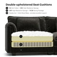 thumbnail image 5 of CDCASA L Shaped Couch Set, 3-Seater Modular Sectional Sofa with Movable Ottoman, Deep Seat Couches and Sofas for Living Room, Comfy Cloud Couch with Detachable Cushions, Chenille Black, 5 of 12