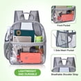 thumbnail image 4 of Mochila Transparente USPECLARE Aprobada para Estadios 30 x 15 x 30 cm Gris, 4 of 9