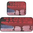 thumbnail image 3 of SKYSONIC Black Lives Matter Kitchen Mats and Rugs Stars Stripes Flag Floor Runner Area Rug Washable Carpet Perfect for Living Room Bedroom Entryway,19.7"x27.6"+19.7"x47.2", 3 of 7