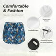 thumbnail image 6 of Lsque Hawaiian Style Printed Women's Running Shorts with Liner Pockets,Elastic Quick Dry Workout Athletic Gym Yoga Shorts,Womens High Waist Shorts-Medium, 6 of 9