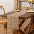 thumbnail image 2 of Boho Table Runner Jute Woven Farmhouse for Thanksgiving Christmas Home Decor 12x71 Inch, 2 of 5